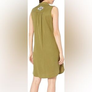 PENDLETON Women's Sleeveless embroidered Medallion Dress;Olive/army green medium